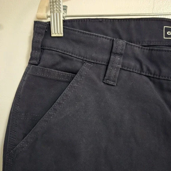 Women's Carhartt Rugged Flex Loose Fit Canvas Work Pants Navy Size 14 NEW 36x31 - Picture 3 of 7